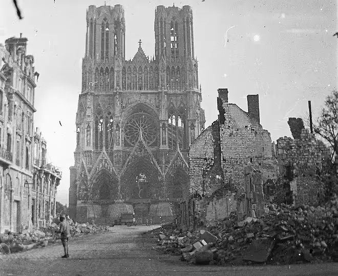 Notre-Dame de Reims. WWI
