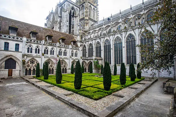 Albane Gardens courtyard by Rouen Cathedral Albane Gardens courtyard by Rouen Cathedral