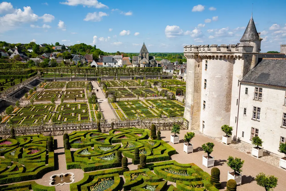 Garden of the castle of villandry france
