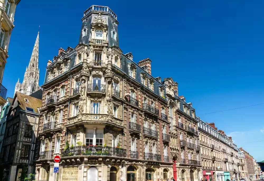 building in the city centre of rouen building in the city centre of rouen